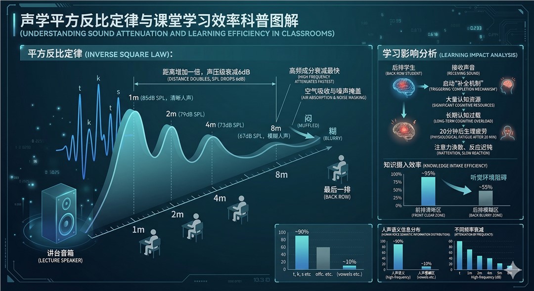 為什么坐在教室后排的同學成績更容易下滑？藏在聲學里的秘密